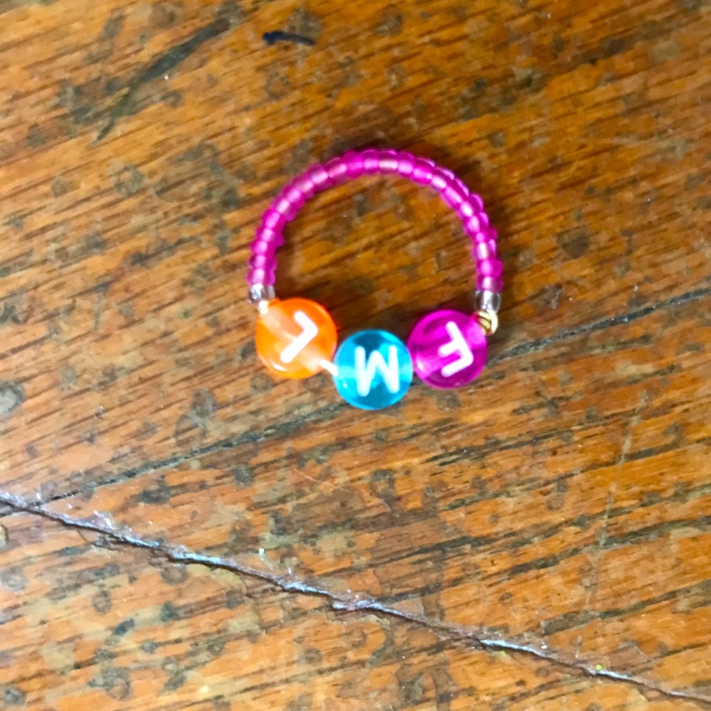 Five rings $8.00 each. All five together $30.